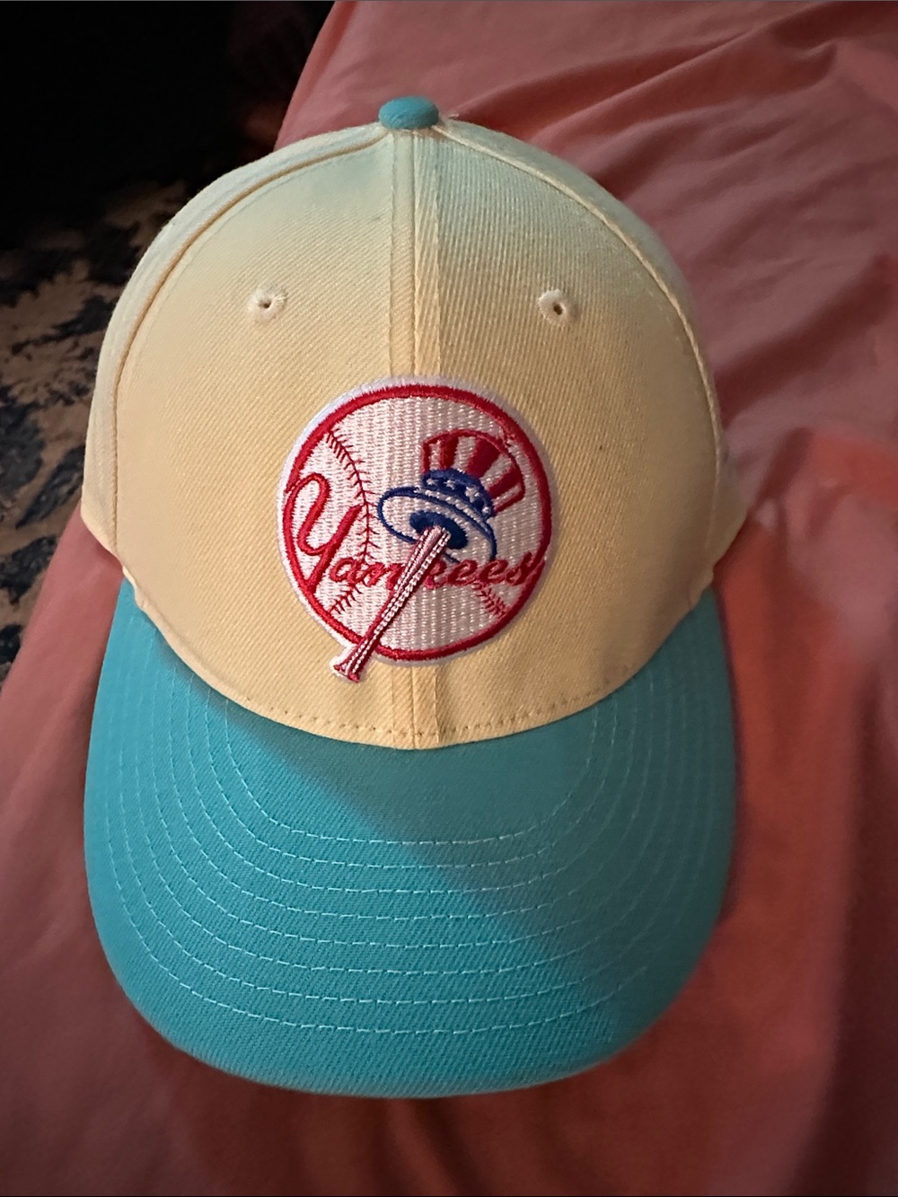 New York Yankees Two-Tone Baseball Cap - Yellow & Teal New Era 7 3/8’s